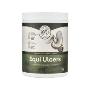 Equibiotic Equi Ulcers suplement na wrzody dla koni, łagodzi objawy wrzodów, regeneracja żołądka, wsparcie jelit, dla koni wrzodowych